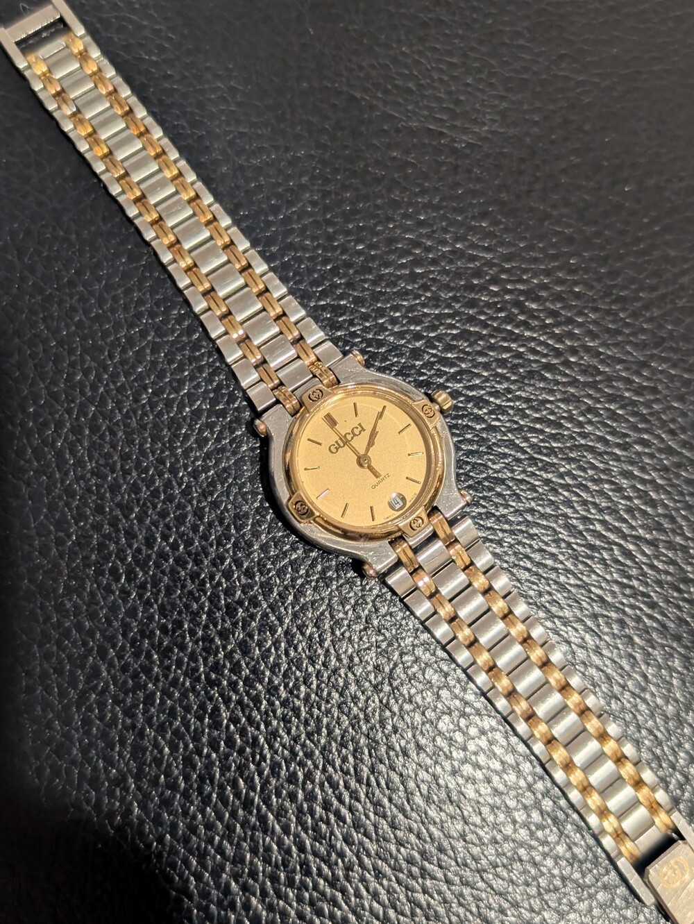 Gucci Two-Tone Silver and Gold Dial Women's Watch - Picture 3 of 12